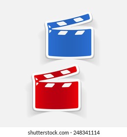 realistic design element: clapper cinema