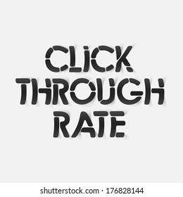 realistic design element: click through rate