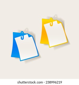 realistic design element: clipboard