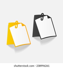 realistic design element: clipboard