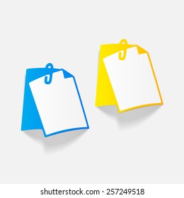 realistic design element: clipboard