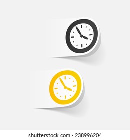 realistic design element: clock