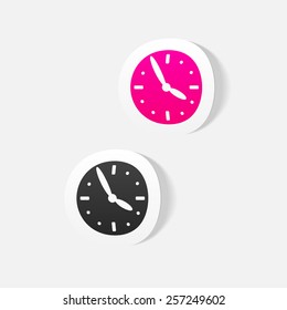 realistic design element: clock