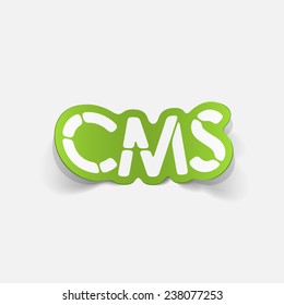 realistic design element: CMS