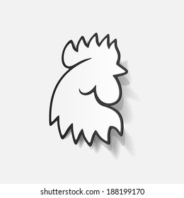 realistic design element: cock