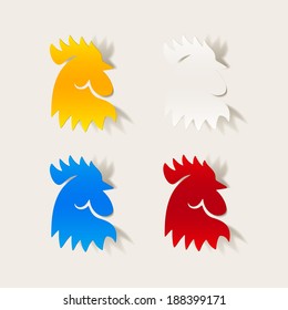 realistic design element: cock