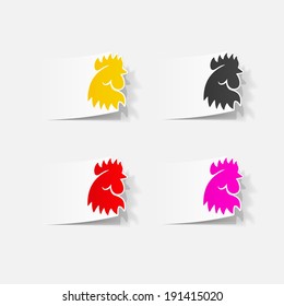 realistic design element: cock