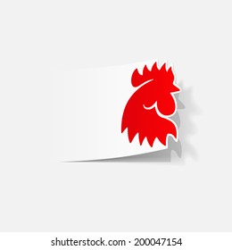 realistic design element: cock