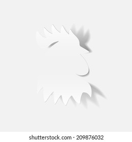 realistic design element: cock