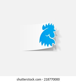 realistic design element: cock