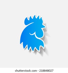 realistic design element: cock