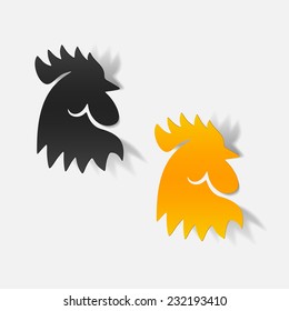 realistic design element: cock