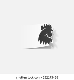 realistic design element: cock