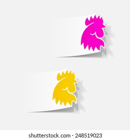 realistic design element: cock