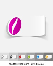 realistic design element. coffee bean