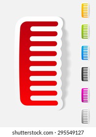 realistic design element. comb