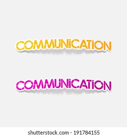 realistic design element: communication