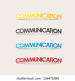 realistic design element: communication