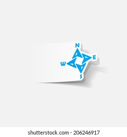 realistic design element: compass