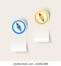 realistic design element: compass