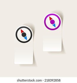 realistic design element: compass