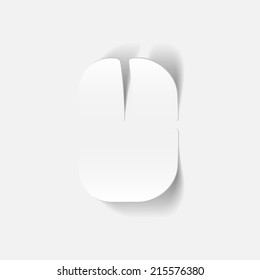 realistic design element: computer Mouse