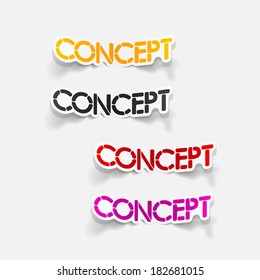 realistic design element: concept