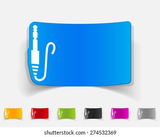 realistic design element. connector