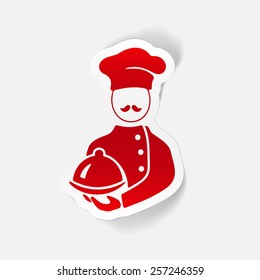 realistic design element. cook