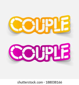 realistic design element: couple