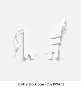 realistic design element: cow