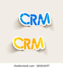 realistic design element: CRM