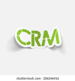 realistic design element: CRM