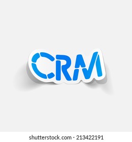 realistic design element: CRM