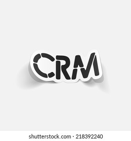 realistic design element: CRM