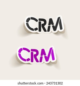 realistic design element: CRM