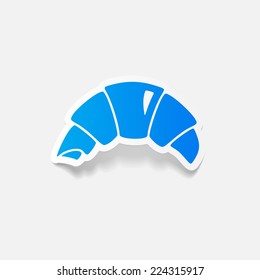 realistic design element: croissant