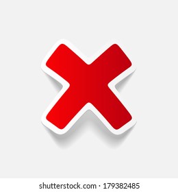realistic design element: cross, no