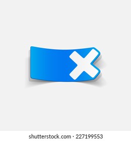 realistic design element: cross, no