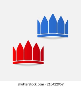 realistic design element: crown