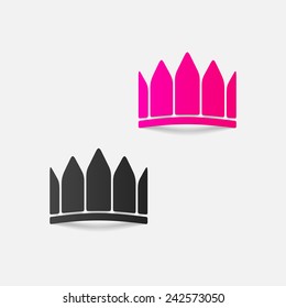 realistic design element: crown
