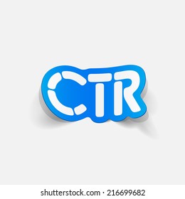 realistic design element: ctr
