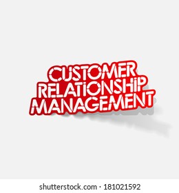realistic design element: Customer Relationship Management