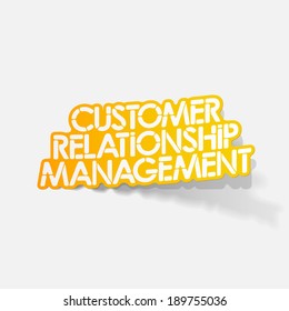realistic design element: Customer Relationship Management