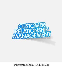 realistic design element: Customer Relationship Management