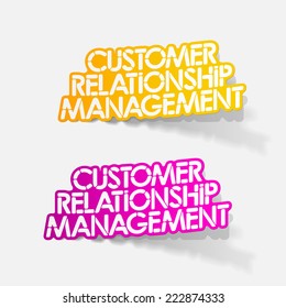 realistic design element: Customer Relationship Management