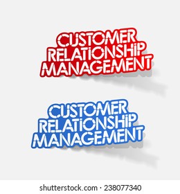 realistic design element: Customer Relationship Management