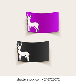 realistic design element: deer