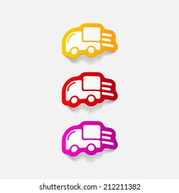 realistic design element: delivery