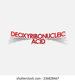 realistic design element: Deoxyribonucleic acid